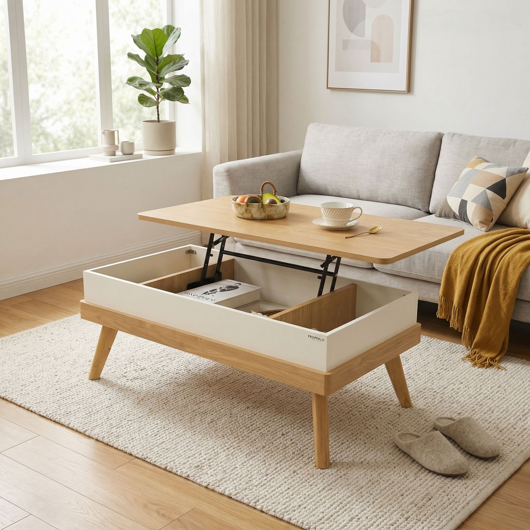 Apulia Lift Up Side Table, Home